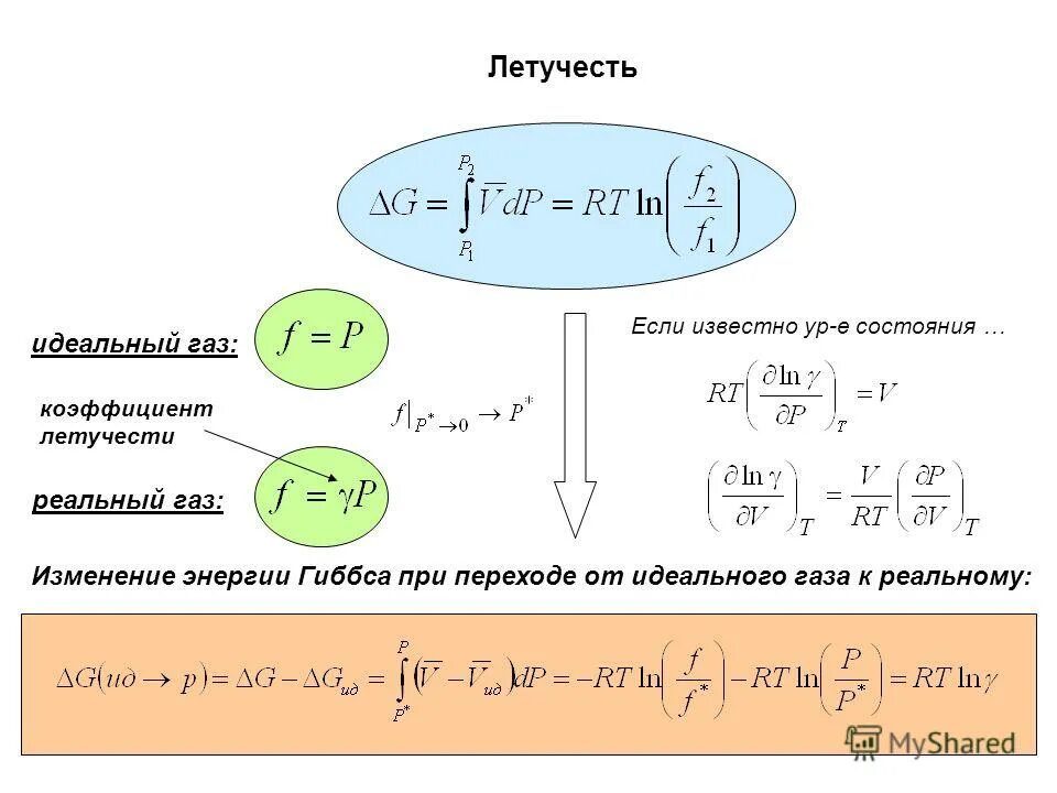 Летучесть это. Коэффициент летучести. Летучесть (фугитивность). Летучесть коэффициент летучести. Термодинамические потенциалы идеальных и реальных газов.