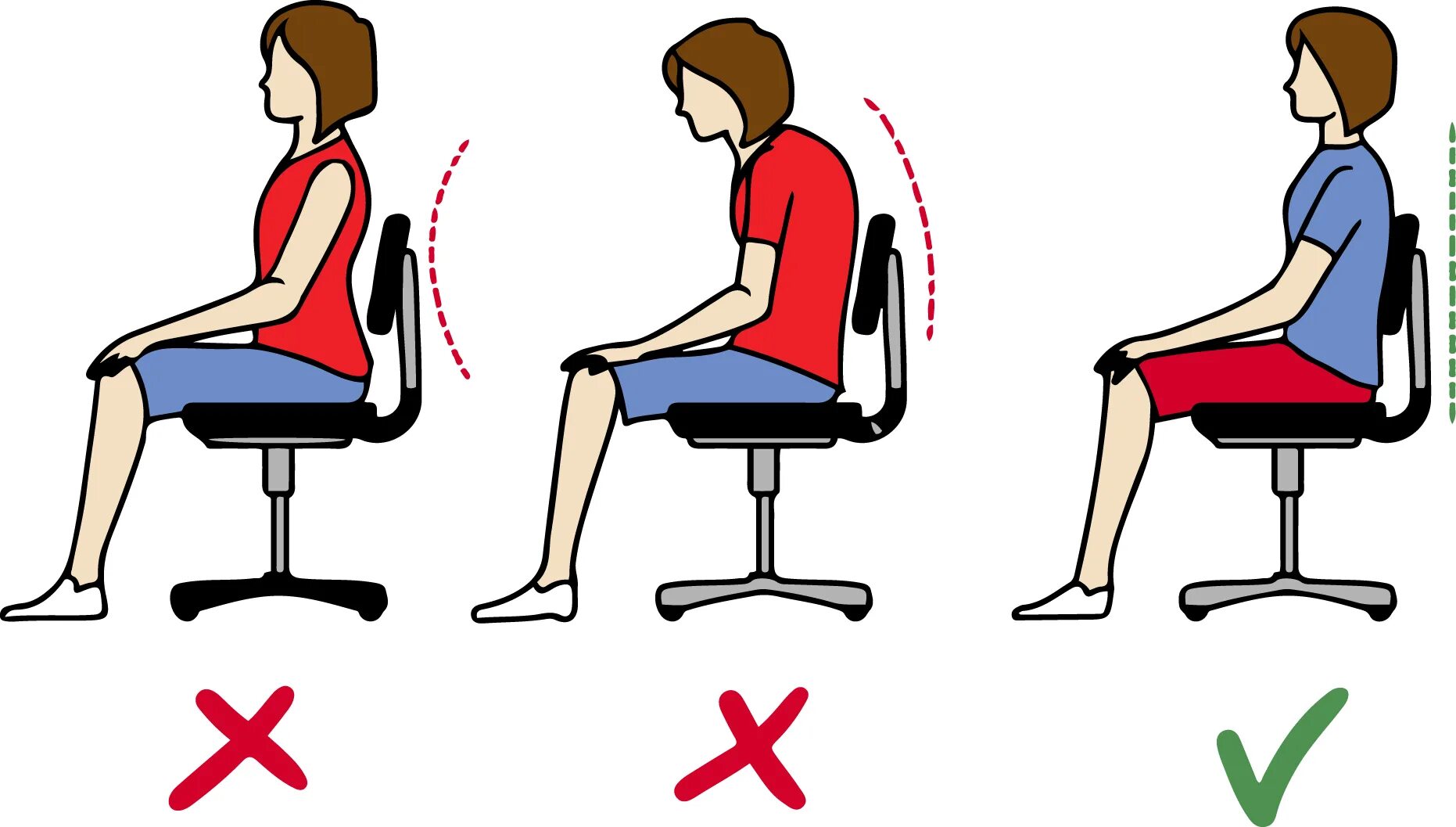 Правильная осанка сидя. Правильная осанка сидя на стуле. Правильная поза для сидения. Правильная поза сидения за компьютером. Как правильно сидеть на кресле