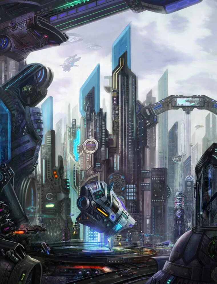 Далекое будущее. Инопланетный город. Далёкое будущее. Город далекого будущего. Киберпанк утопия.