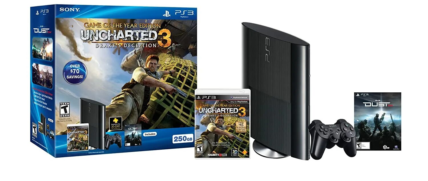 Когда вышла плейстейшен 3. Игра sony 3. ps3 uncharted 3 бандл. игры на сони плейстейшен 3. ps3 super slim бандл gt5 uncharted 3.