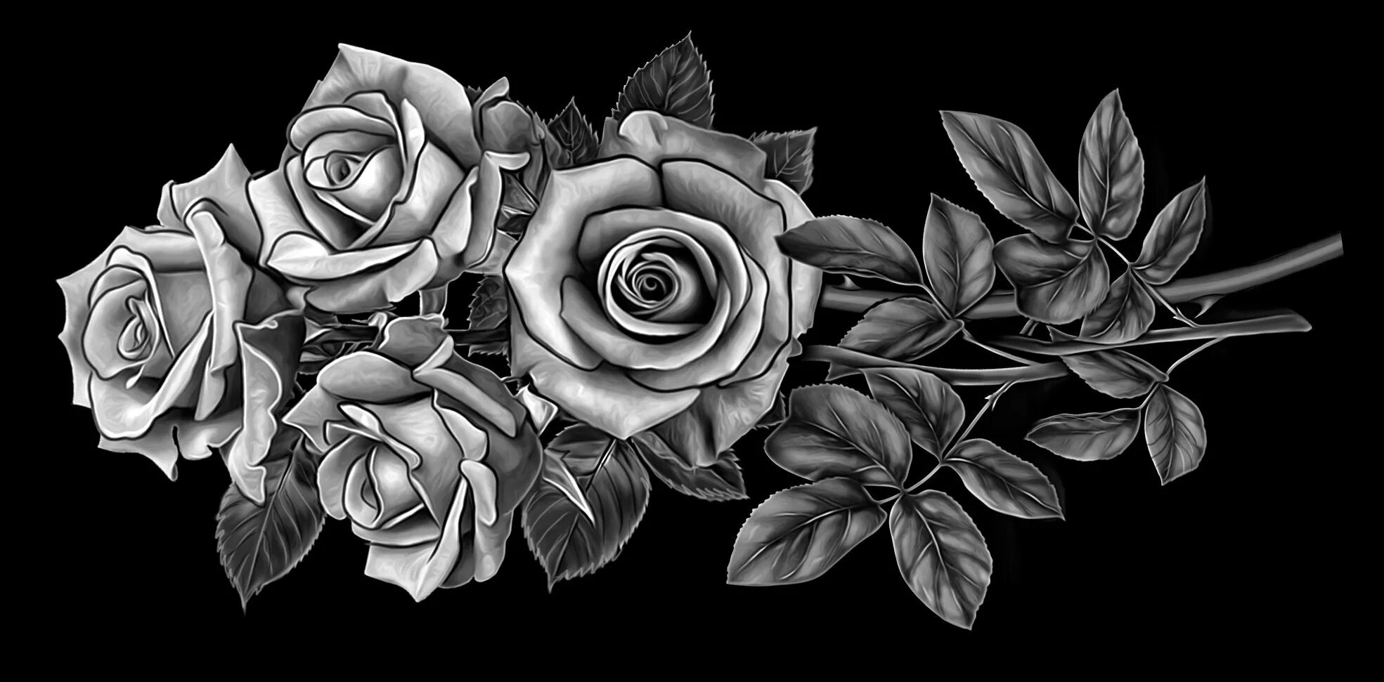 4 розочки. Розы на гранит отретушированные. Розы для гравировки. Розы на памятник для гравировки. Розы на граните.