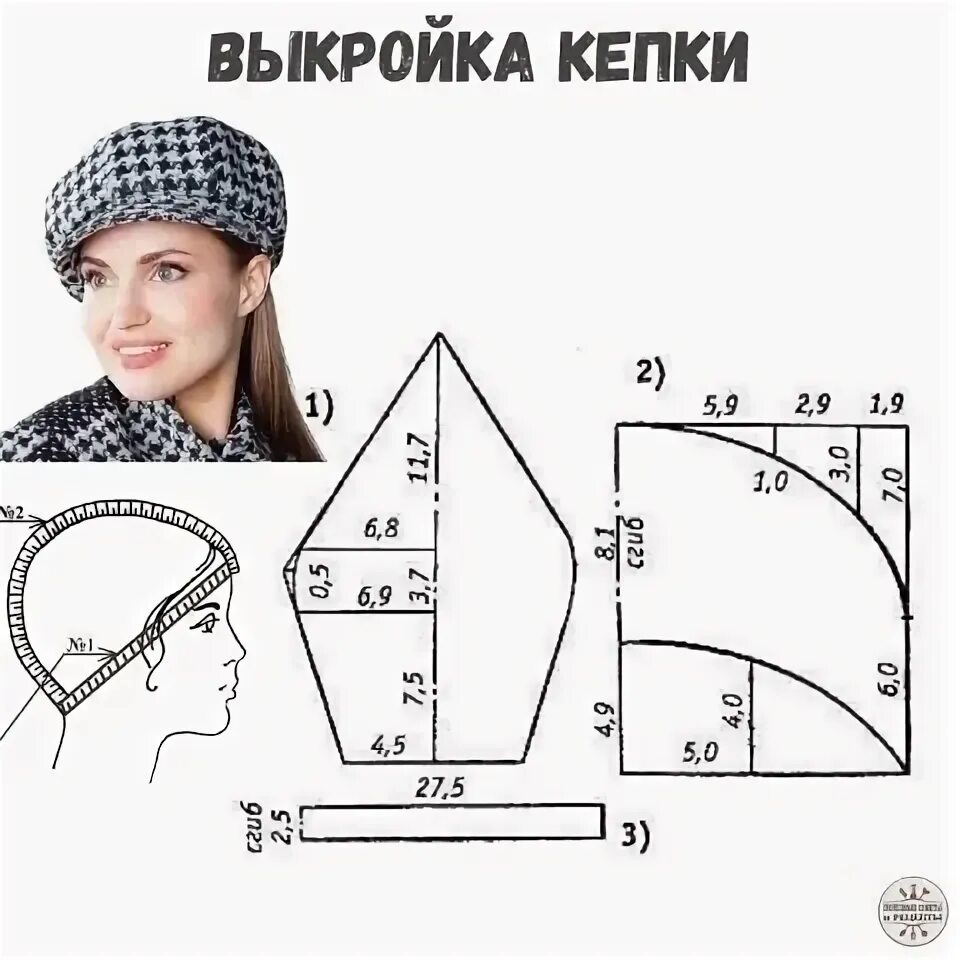 gorros para chicos #patronesdecostura #moldes #sewing - craftIdea.org Padrões de