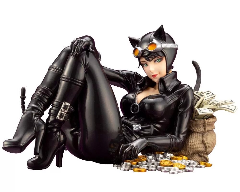 Красивая женщина кошка. Фигурки Bishoujo Statue Catwoman. Статуэтка DC Comics. Catwoman.. Kotobukiya DC Comics. Shunya Yamashita Catwoman.