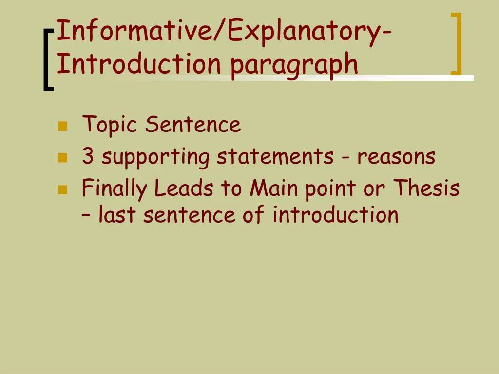 An informative paragraph.. Explanatory paragraph. Topic sentence in explanatory paragraph. Self-explanatory слайды. Statement reasoning