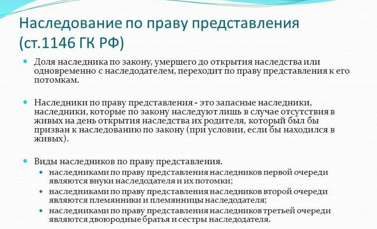 Наследники племянники какая очередь. Очередность наследования по праву представления. Право предоставления наследства. Очереди наследников и наследование по праву представления. Очередность наследования внуки по праву представления.