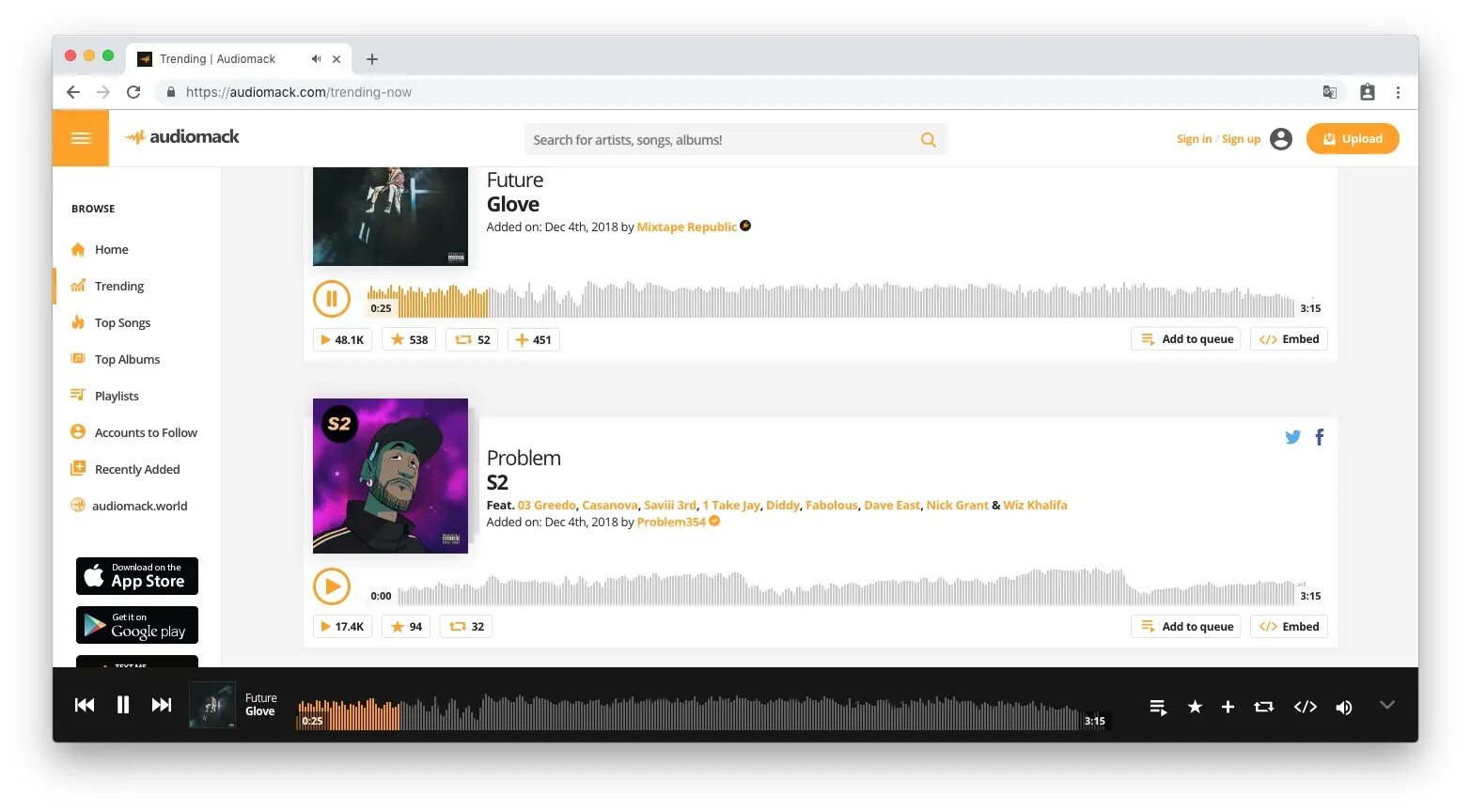 Audiomack. Descargar Audiomack album downloader para Windows 7. Новый тренд музыка