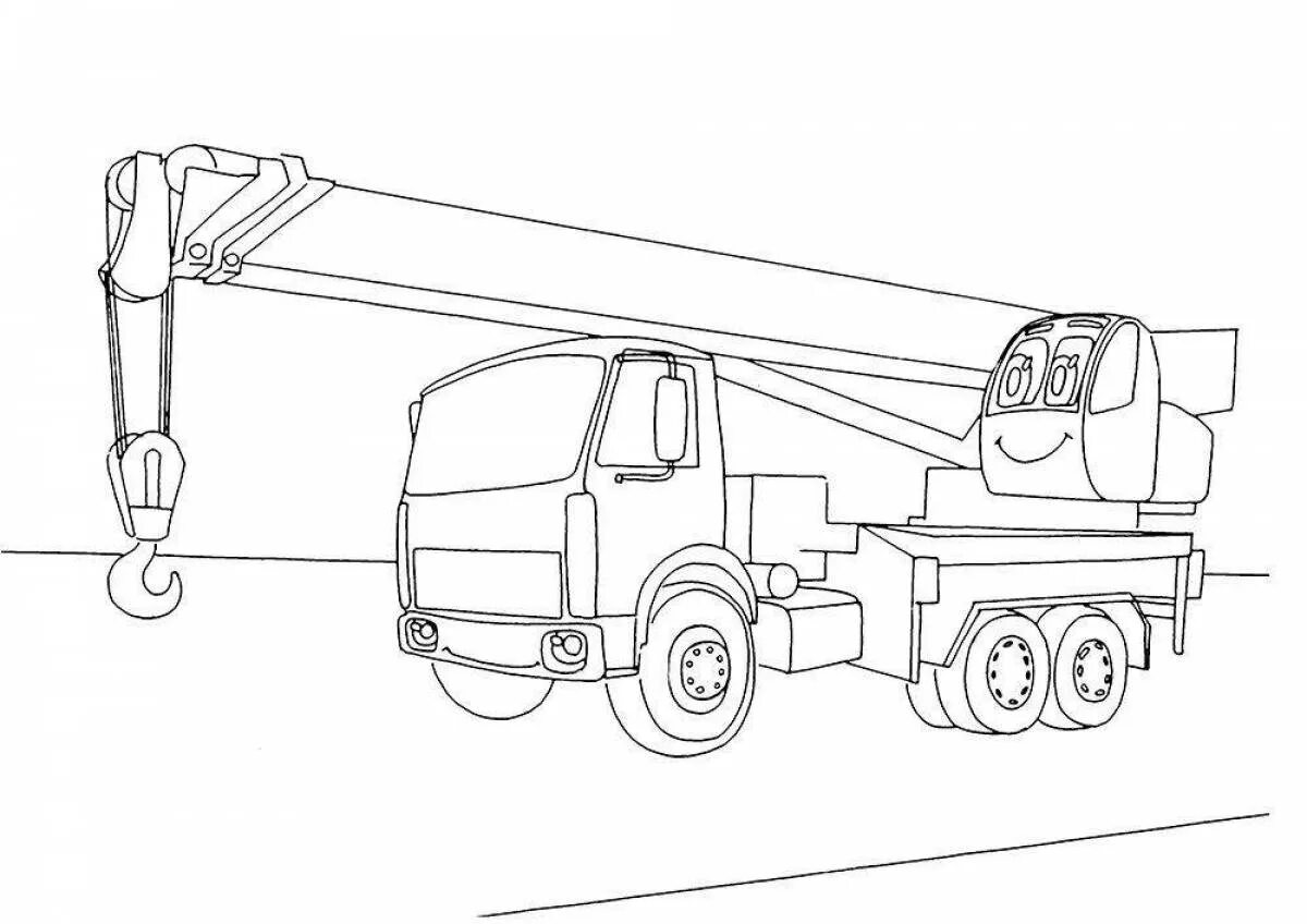 Подъемный кран раскраска. Раскраска для мальчиков кран подъемный. Подъемный кран раскраска для детей. Нарисовать автокран.