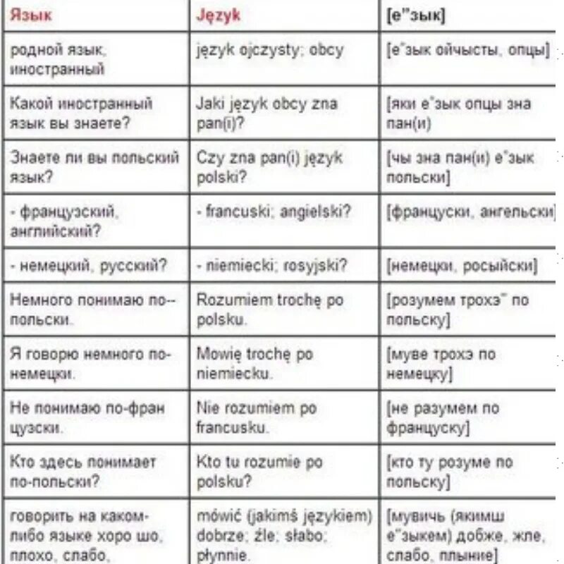 Польские выражения