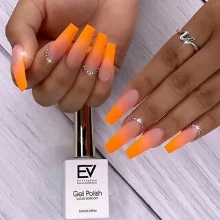21 Neon Orange Nails and Ideas for Summer - StayGlam Orange 