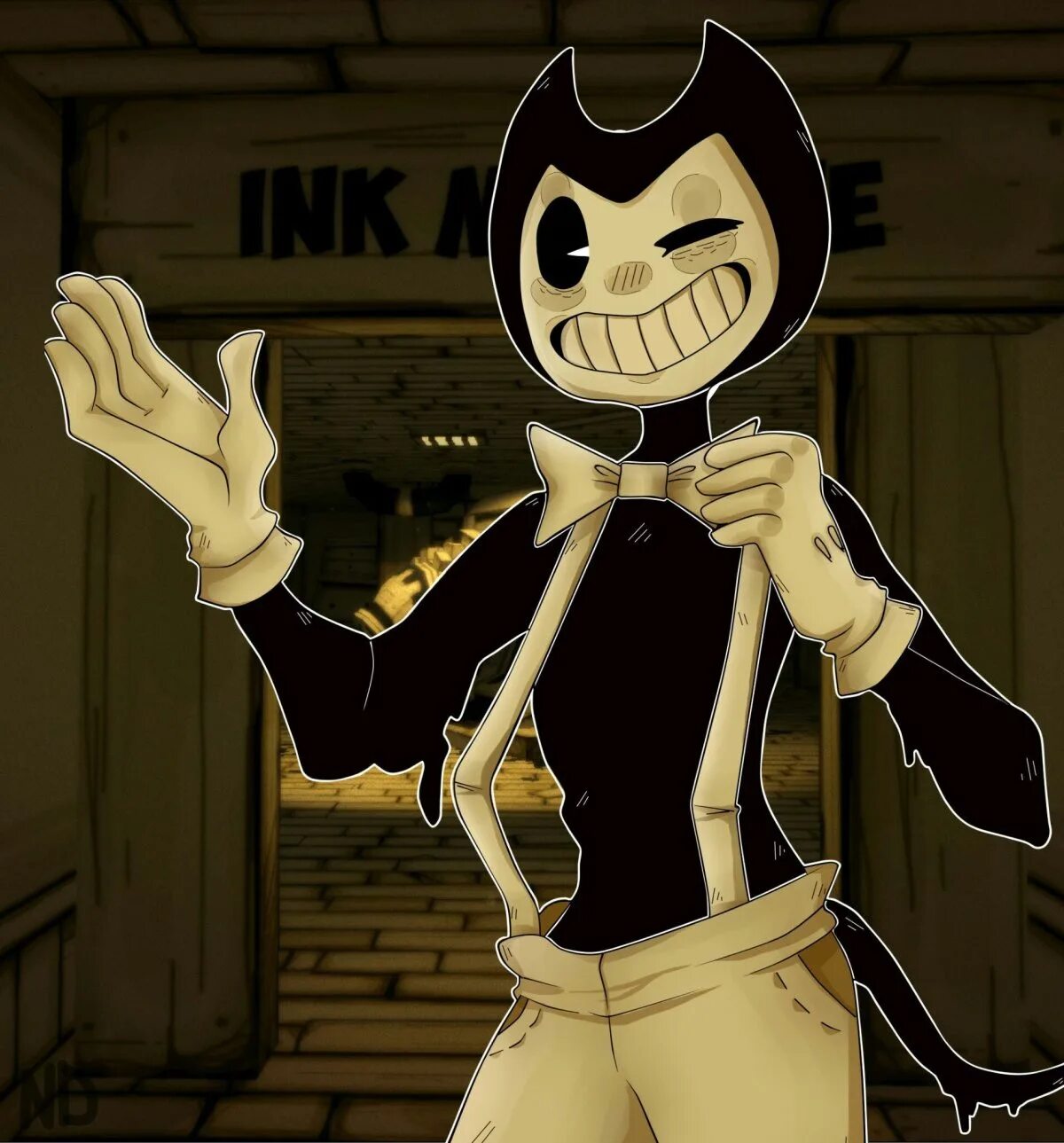Фото бенди. Bendy and the ink machine. бэнди бэнди. bandy and ink machine игра. бенди и чернильная машина 1.