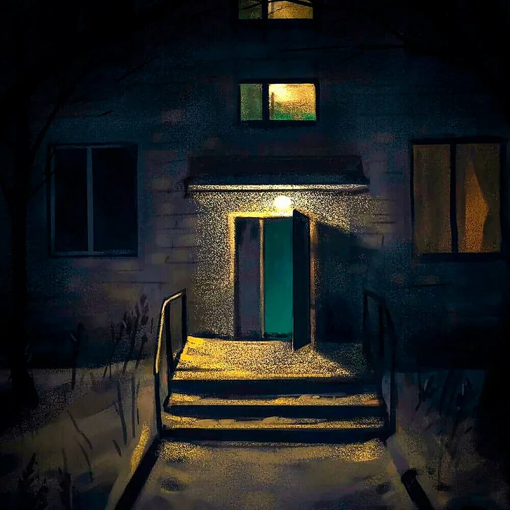 Подсветка беседки. Советское крыльцо. Крыльцо ночью. Двор в деревне ночью. Декоративная подсветка уличная.