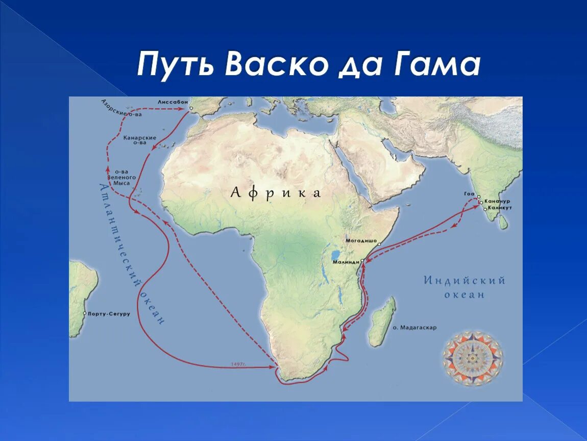 Маршрут экспедиции ВАСКО да гаммы. Маршрут экспедиции ВАСКО да Гама 1497-1499. Путь экспедиции ВАСКО да Гама в Индию. Первое плавание ВАСКО да Гама в Индию маршрут.