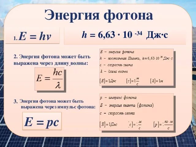 Энергия кванта излучения формула. Формула расчета энергии фотона. Формула энергии фотона через частоту. Как определить энергию фотона. Энергия фотона формула через длину волны.