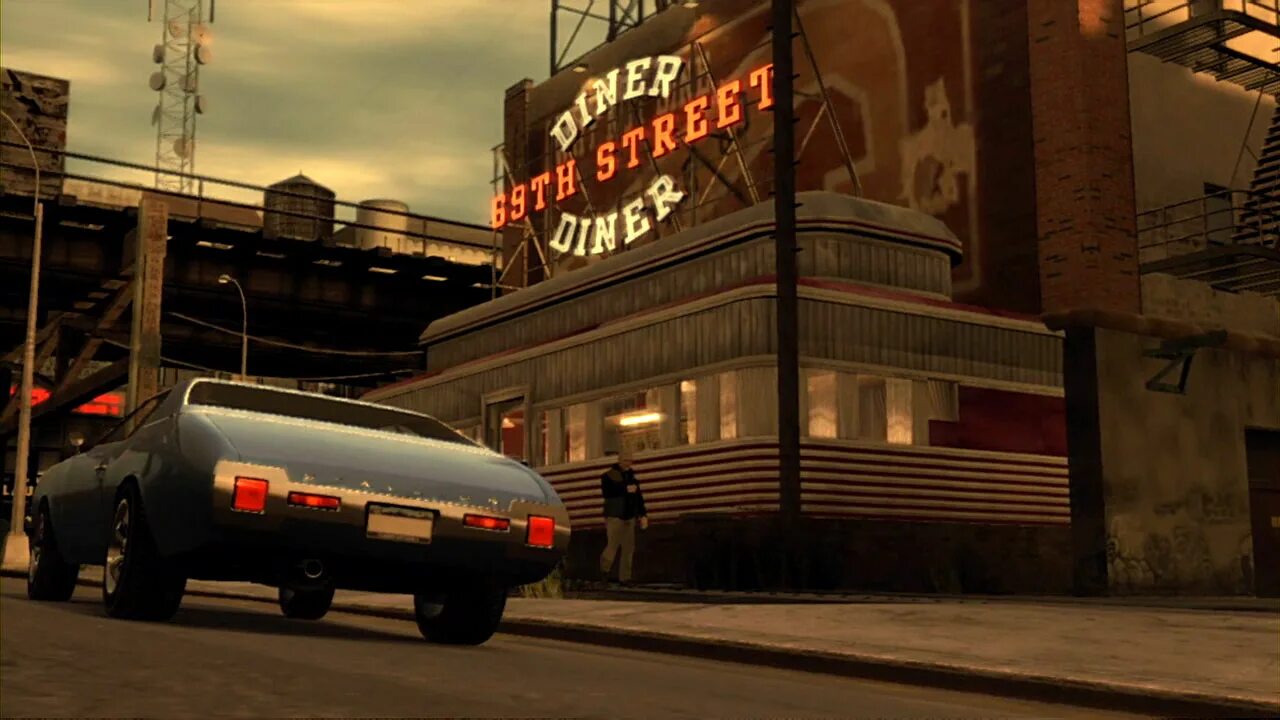 Gta forum. Grand Theft auto 4. GTA 4 69th Street Diner. The 69th Street Diner GTA IV. Вокзал в ГТА 4.
