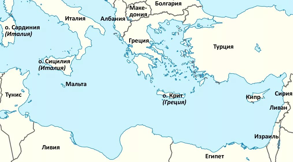 Страны связанные с морем