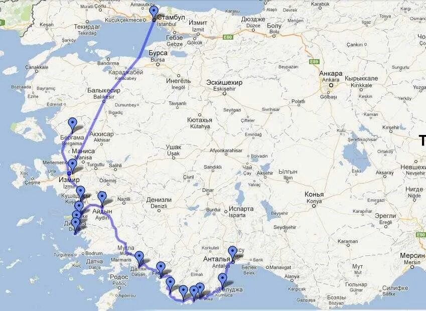 Как добраться из стамбула в анталию