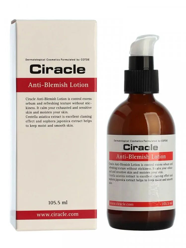 Ciracle. Anti-acne лосьон ciracle anti blemish lotion 105,5мл. ciracle лосьон anti-blemish lotion. ср anti-acne средство для умывания ciracle anti blemish teatree wash 250мл, шт. тонер для лица базовый ciracle base toner 105ml.