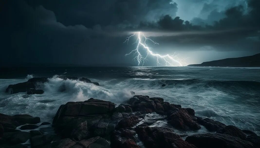 Crashing sky. Crashing sky