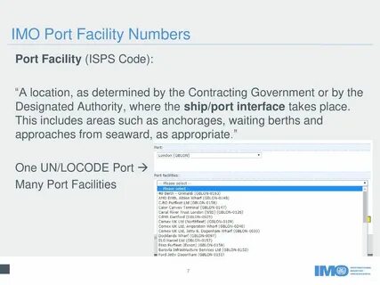 Port code