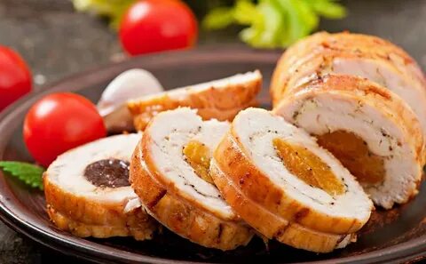 Рулет мяса курицы