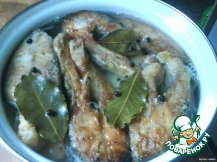 Маринованная рыба с огурцами