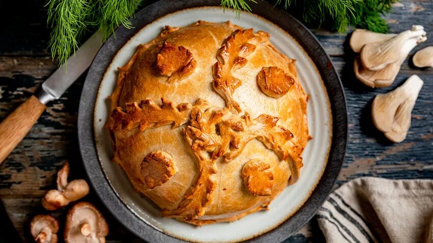 курник простой с картошкой