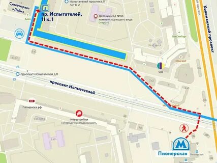 Автобус до метро пионерская спб