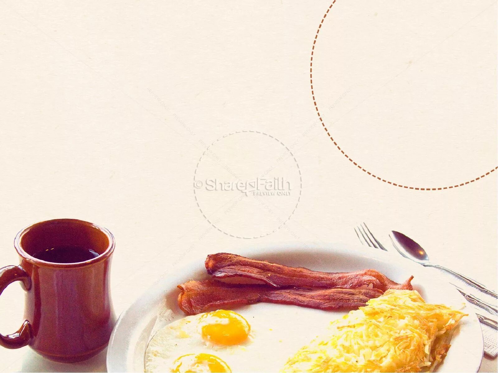 We made breakfast