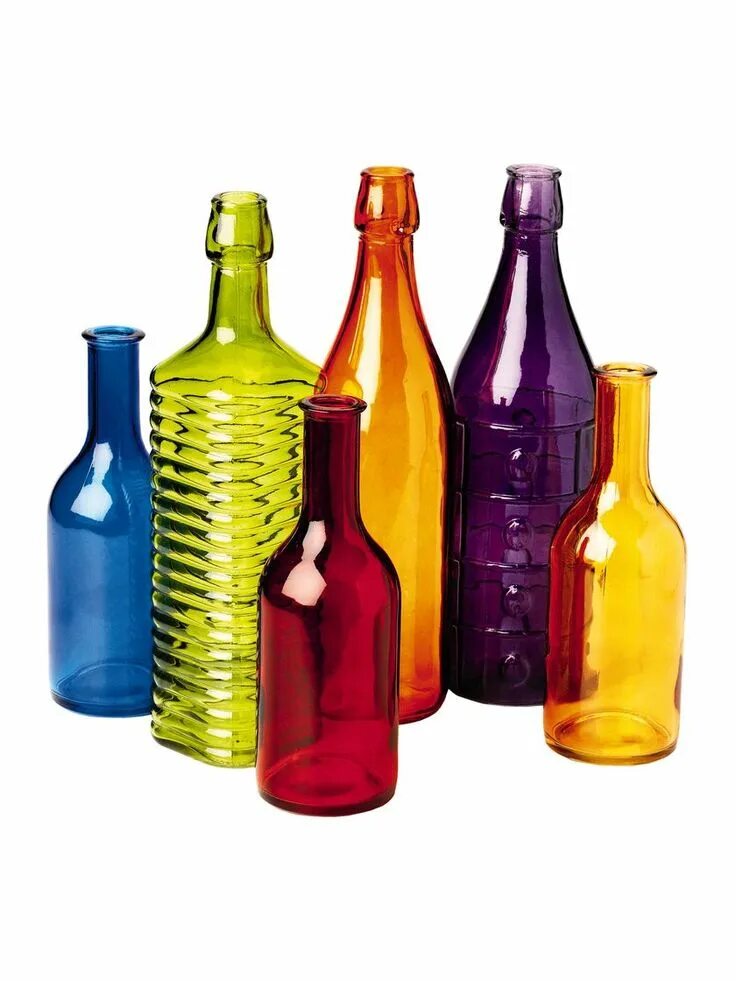 Coloured bottles