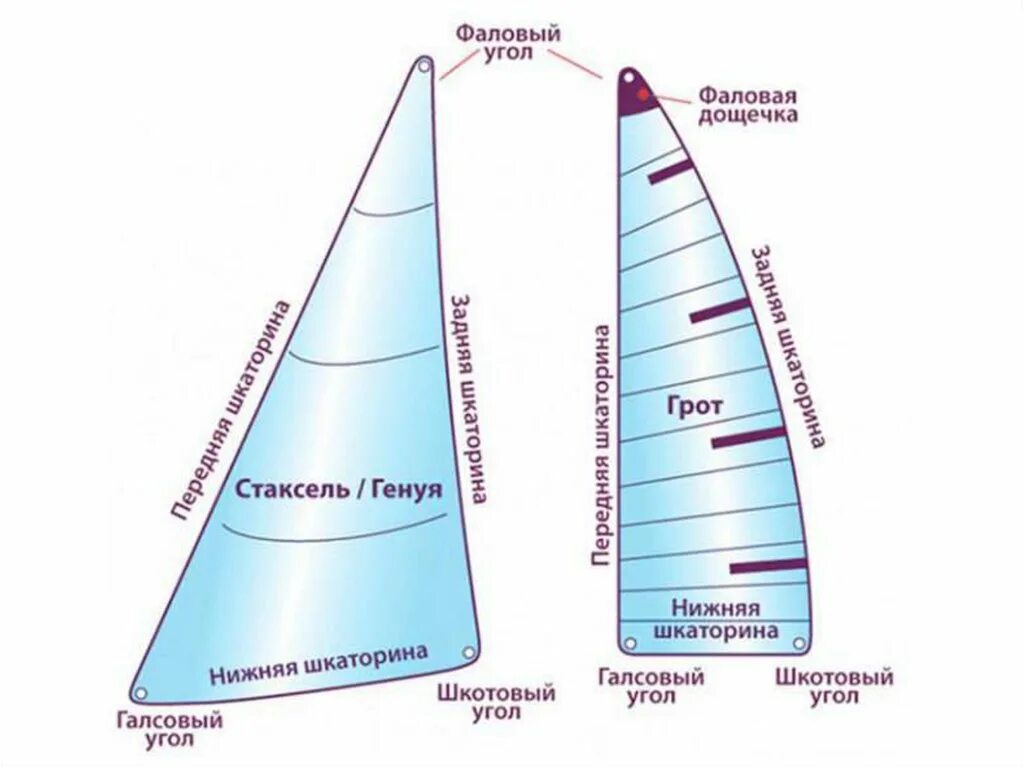 Парус какое направление. Шкаторина стакселя. галсовый угол паруса. название шкаторин паруса. парусная яхта грот стаксель.