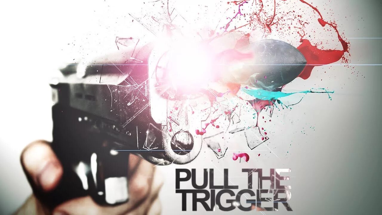 Pull the trigger. Russ pull the trigger. trips pull the trigger. gone trigger. russ pull the trigger album.