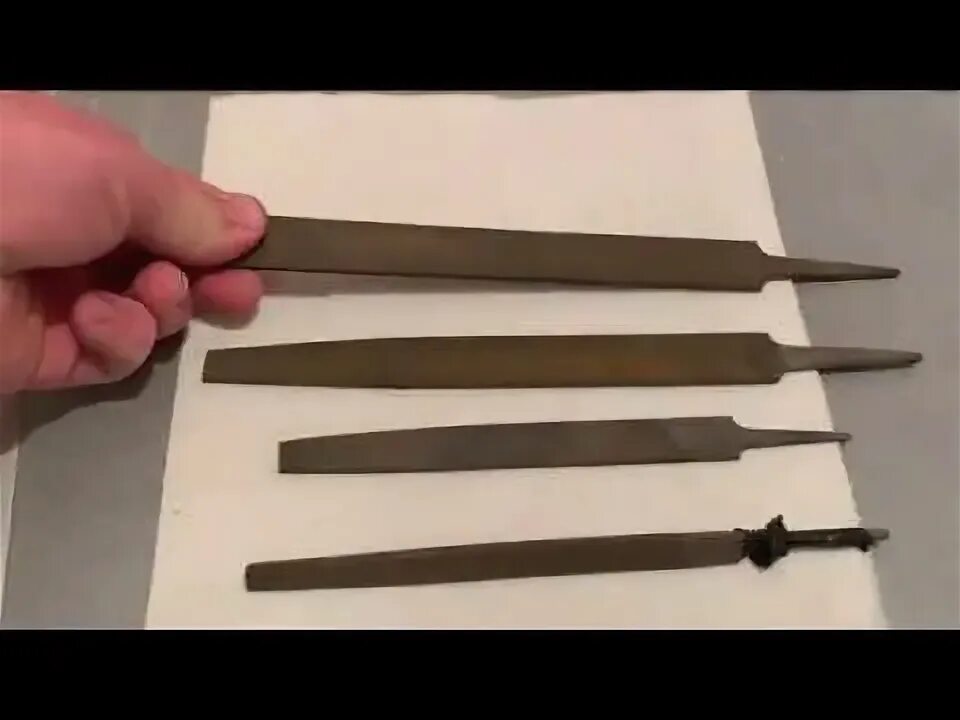 Видео как точить напильником