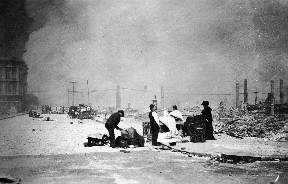 Землетрясение в сан франциско. Сан Франциско 1906. Сан Франциско 1906 год. San Francisco earthquake 1906. Землетрясение в Сан-Франциско 1906 года.