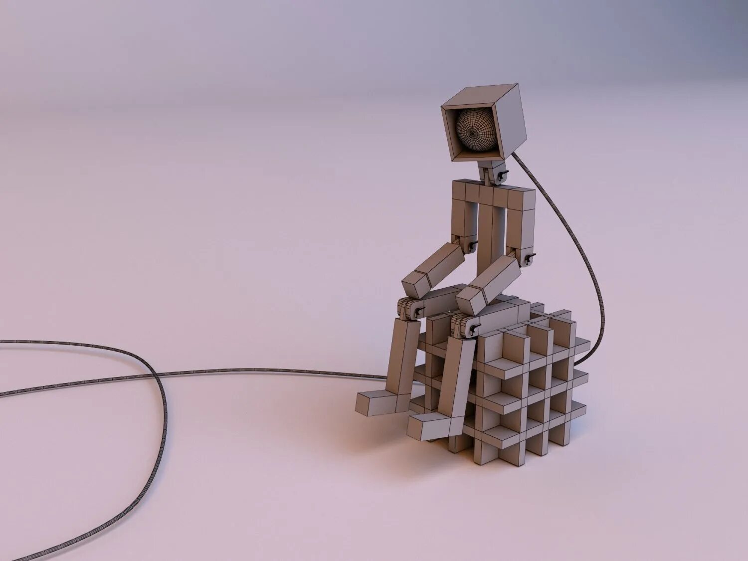 Robot lamp. Robot lamp