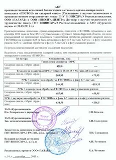 Протокол производственных испытаний
