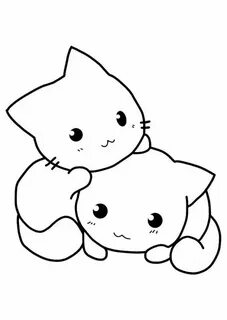 Милы раскраска котик