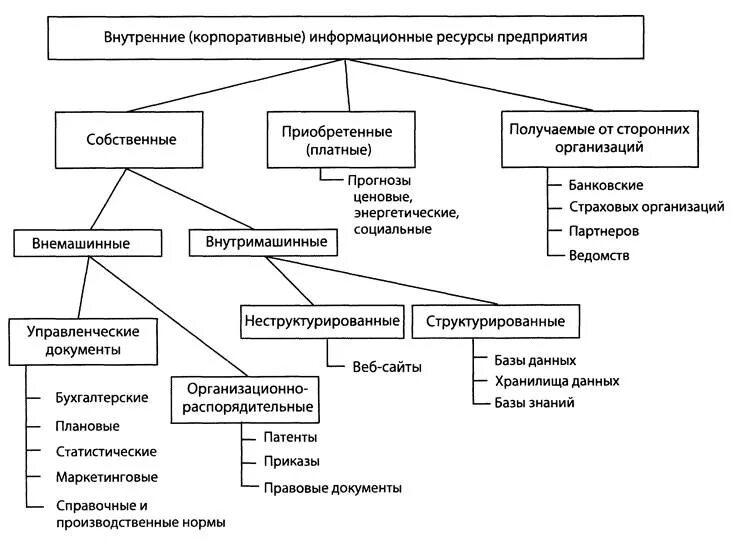 Внутренняя форма информации. Структура информационных ресурсов предприятия. Информационные ресурсы предприятия организации фирмы. Структура информационных ресурсов схема. Информационные ресурсы организации пример.