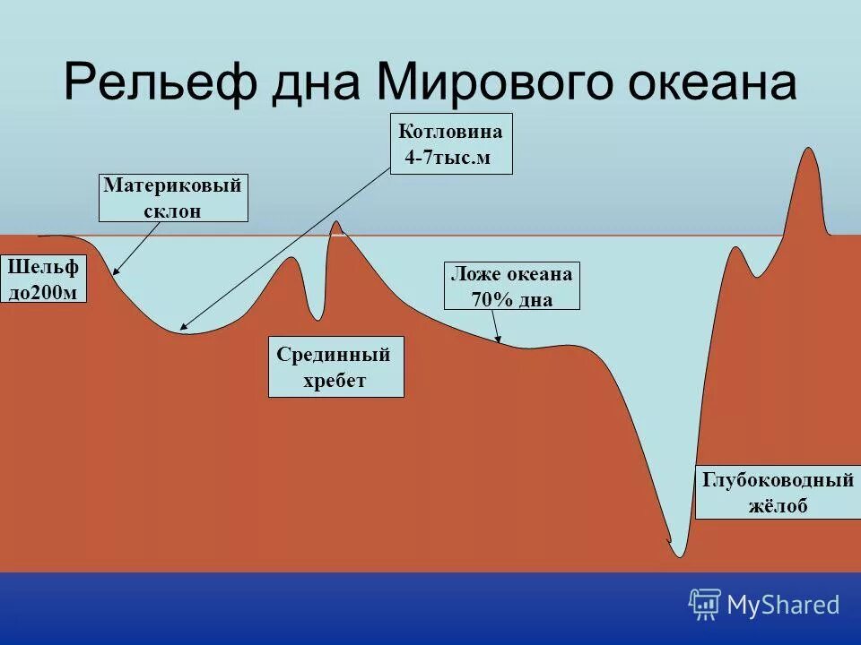 Дно океана география. Формы рельефа дна мирового океана схема. Части рельефа дна мирового океана. Формы рельефа дна океана 6 класс география. Крупные формы рельефа дна мирового океана 6 класс.