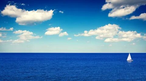 Синее море голубое небо
