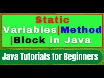 Java static переменные
