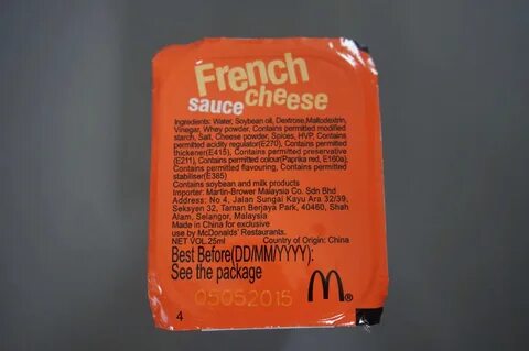 McDonald's Around the World: French Cheese & Honey Mustard.