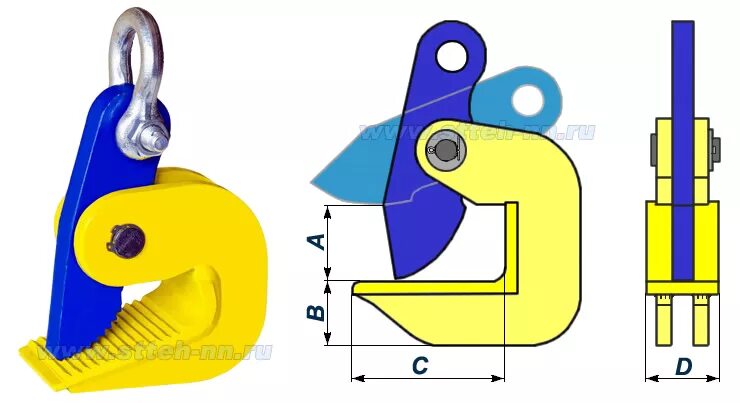 Грузозахватное приспособление для листового металла 30 мм. Захват для горизонтального перемещения листа 5т. Захват-струбцина ЗМВ 29-2 для подъема листового металла. Горизонтальный захват для листового металла бульдог-2. Захват листовой горизонтальный