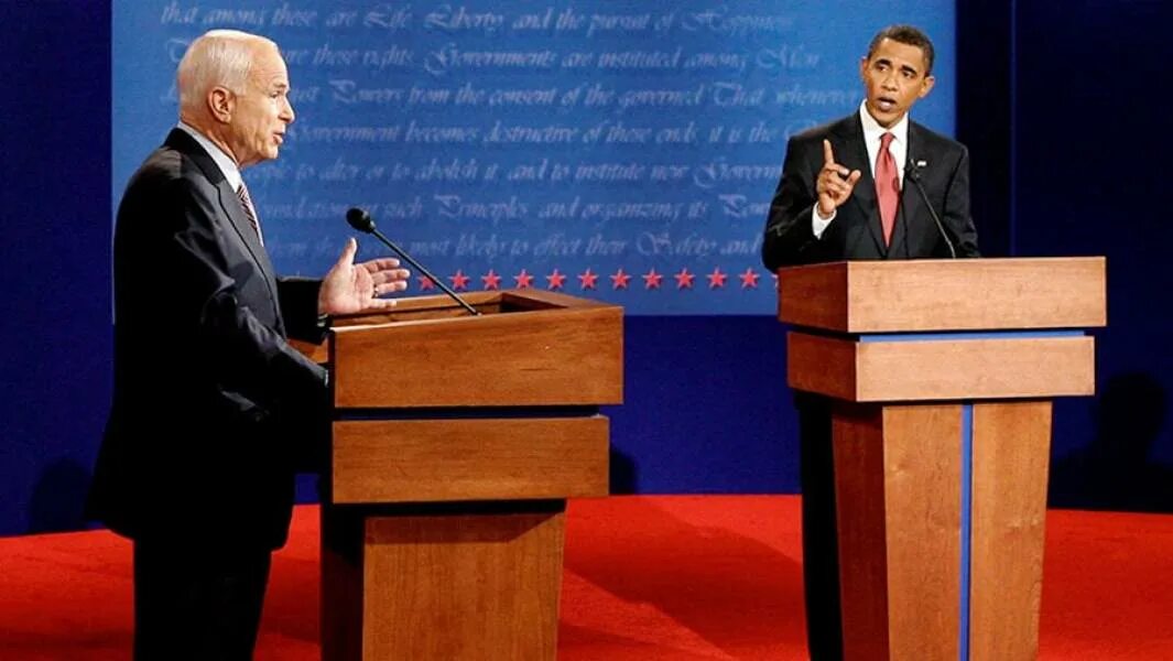 Где дебаты. Барак Обама 2008. Джон Маккейн и Обама 2008. Джон Маккейн и Обама дебаты. Дебаты США 2008.