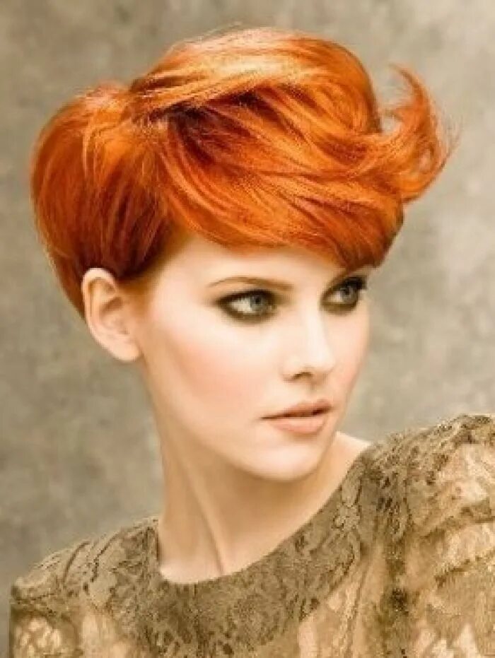Короткие прически на рыжих волосах Pin by Bea trisse on Coiffure Super short hair, Hairstyles for thin hair, Short