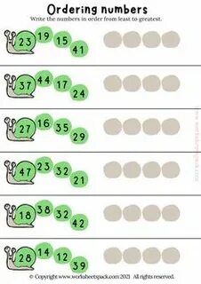 Order the numbers перевод