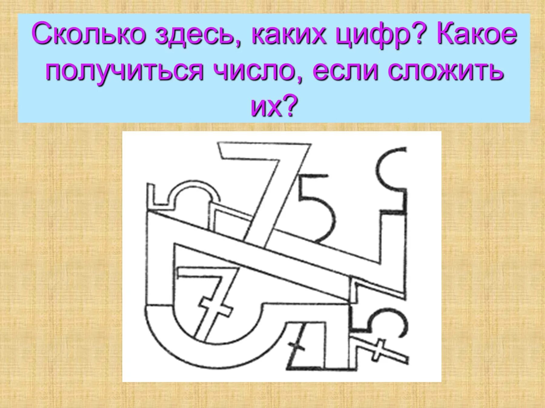 Сколько цифр на рисунке. Сколько цифр на картинке. Сколько здесь каких цифр какое получится число если сложить их. Сколько цифр видите на картинке.