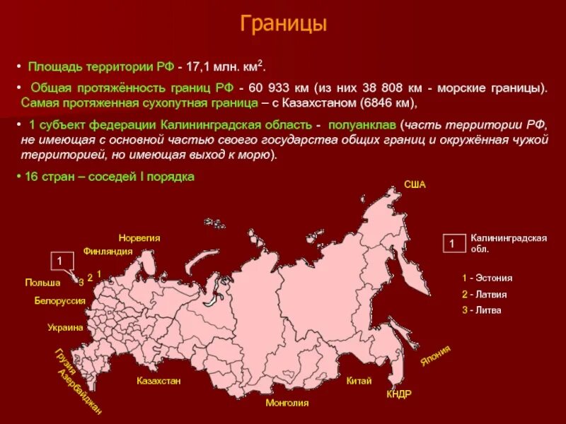 С какими государствами россия имеет