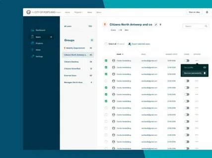 Management interface