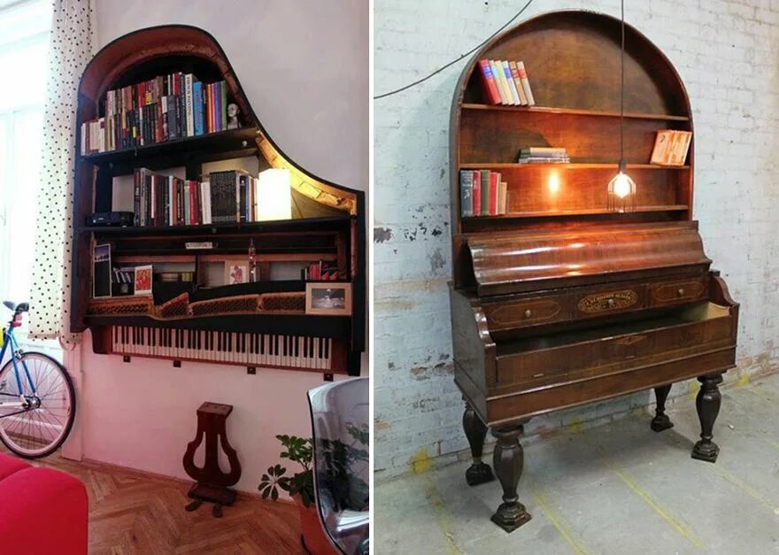 Что можно сделать из старого фортепиано 130 Re-use and reduce ideas redo furniture, home diy, diy projects
