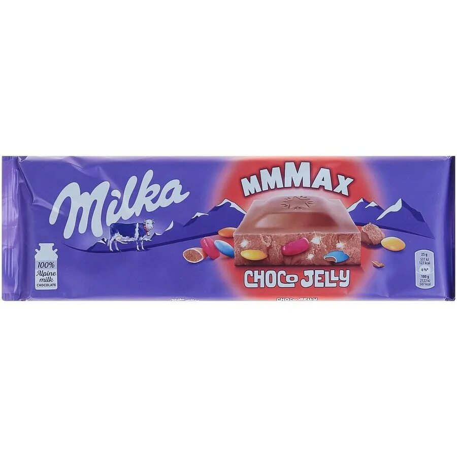 Шоколад 250 гр. Шоколад Milka Choco Jelly 250гр. Милка Чоко Джелли 250 гр. Милка 260 грамм Чоко Джели. Милка drajeuri cu Cacao Choco Jelly.